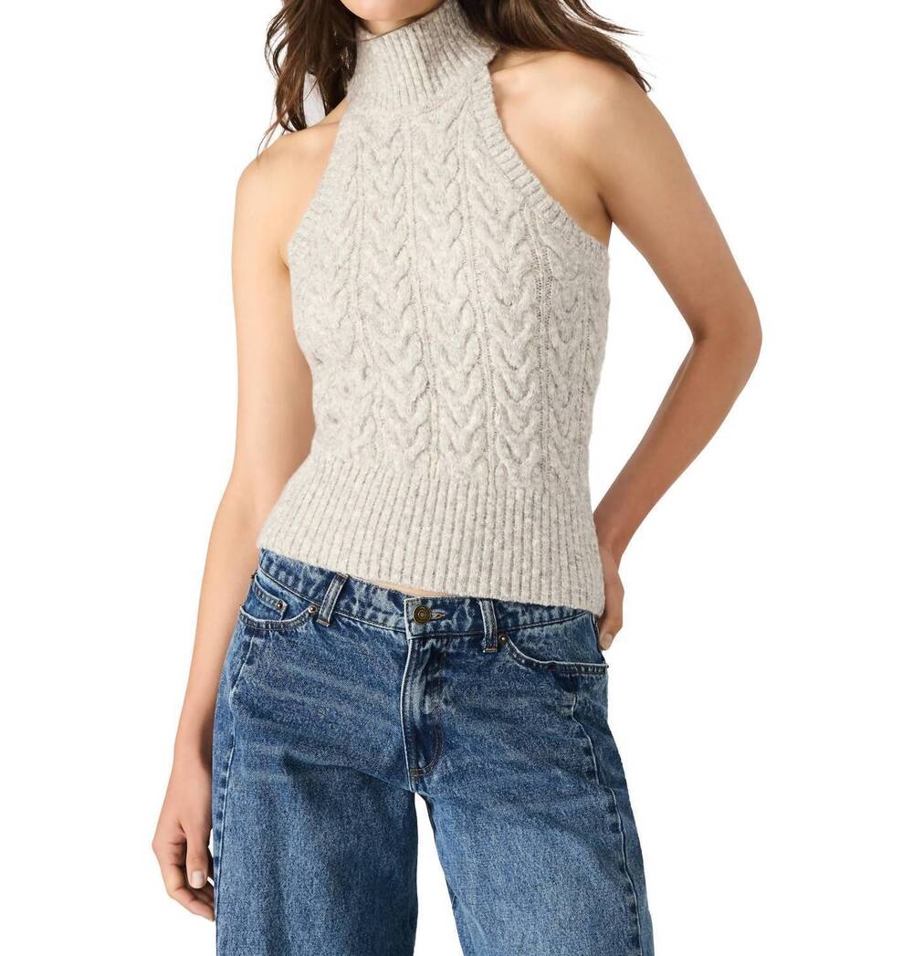 NEW STEVE MADDEN women's alina sweater in grey